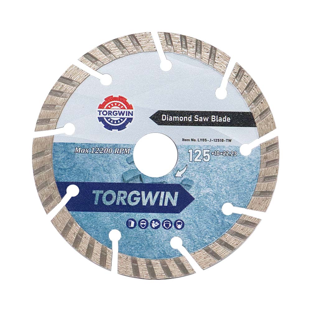 Lame de scie à diamant segmentée de 125 mm pour couper le granit