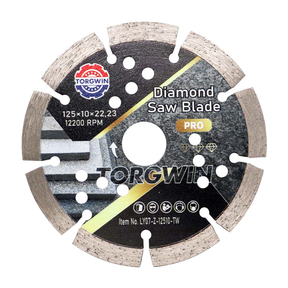 Lame de scie à diamant segmentée de 125 mm pour couper le marbre