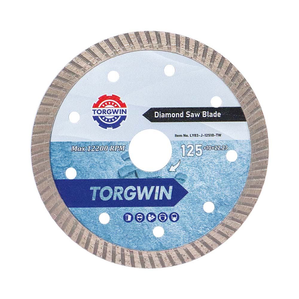 Blade scie à diamant turbo de 125 mm pour couper le granit