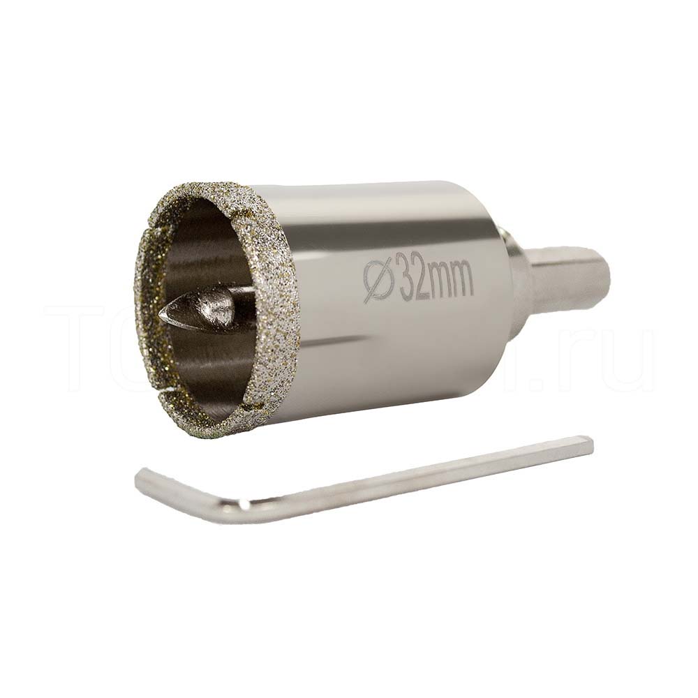 Bit de forage en diamant (avec forage en alliage central) - 32 mm standard