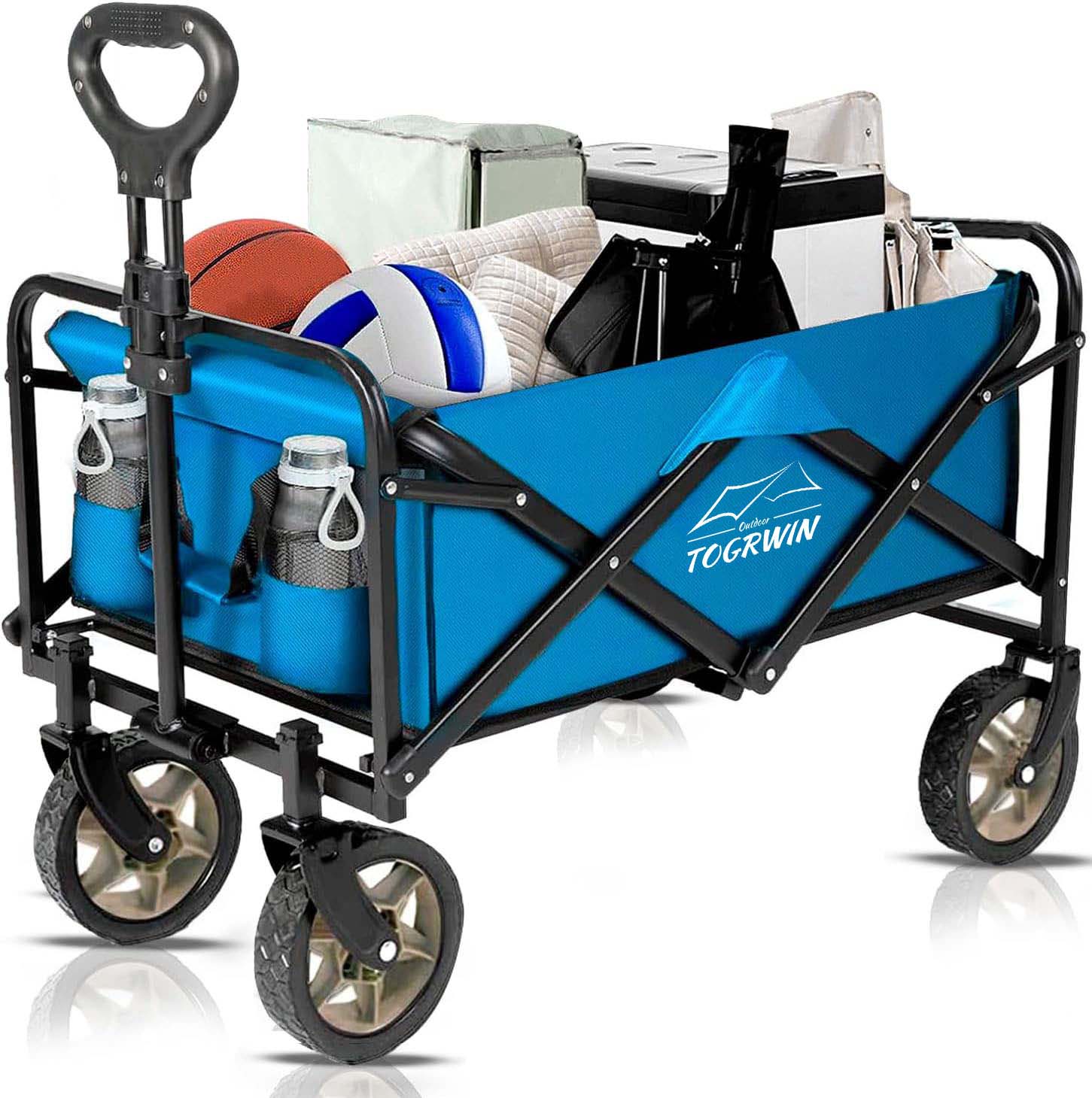 Torgwin chariot pliable chariot lourd avec roues utilitaire pliable